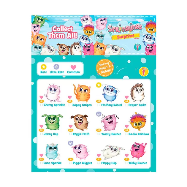 Мягкая Игрушка-Сюрприз Springlings - Забавные Зверята