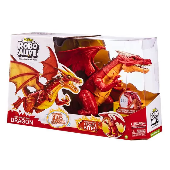 Інтерактивна Іграшка Robo Alive - Вогняний Дракон