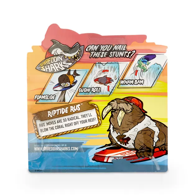 Фингерборд С Фигуркой Shreddin' Sharks - Riptide Rus