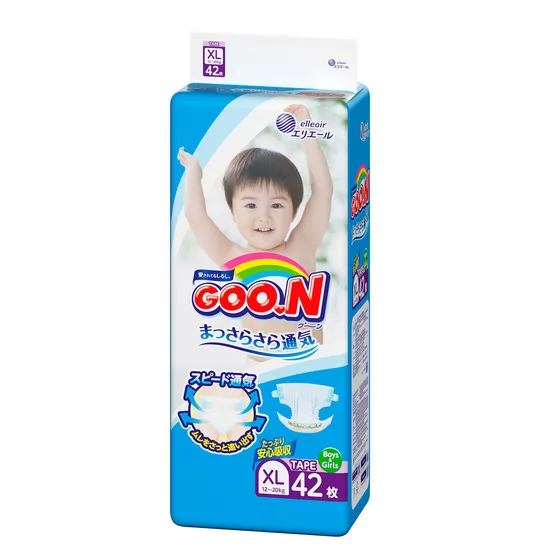 Подгузники Goo.N для детей коллекция 2019 (XL,12-20 кг)