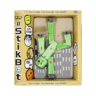 Фігурка Для Анімаційної Творчості Stikbot S2 (Зелений)