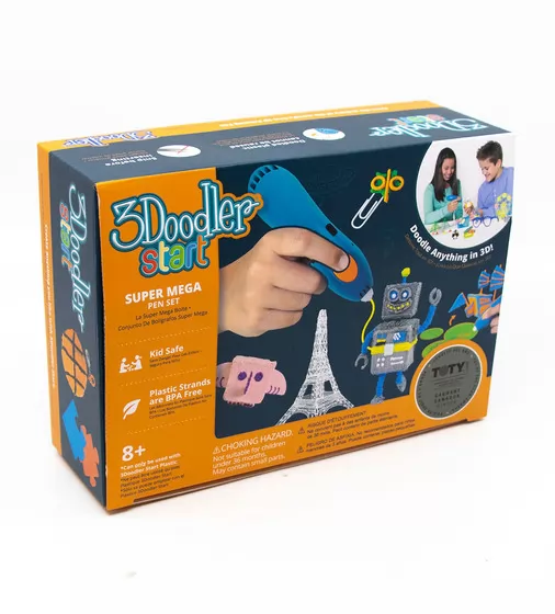 3D-Ручка 3Doodler Start Для Детского Творчества - Мегакреатив (192 Стержня, 8 Шаблонов) - 3DS-MEGA-FES-E_6.jpg - № 6