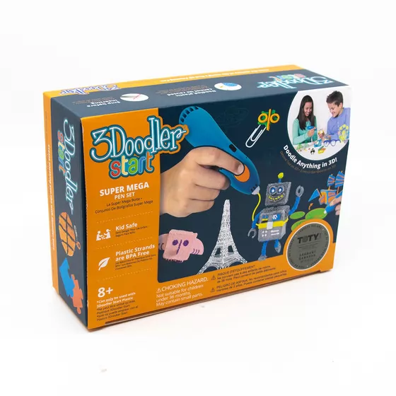 3D-Ручка 3Doodler Start Для Детского Творчества - Мегакреатив (192 Стержня, 8 Шаблонов)