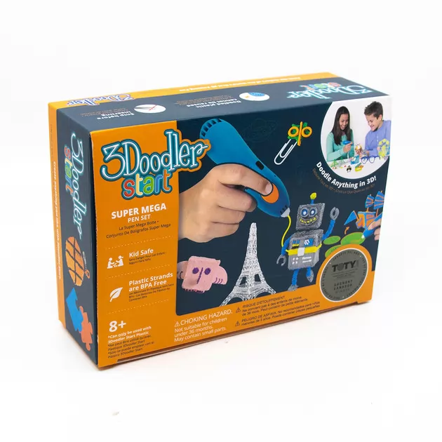 3D-Ручка 3Doodler Start Для Дитячої Творчості - Мегакреатив (192 Стрижня, 8 Шаблонів)