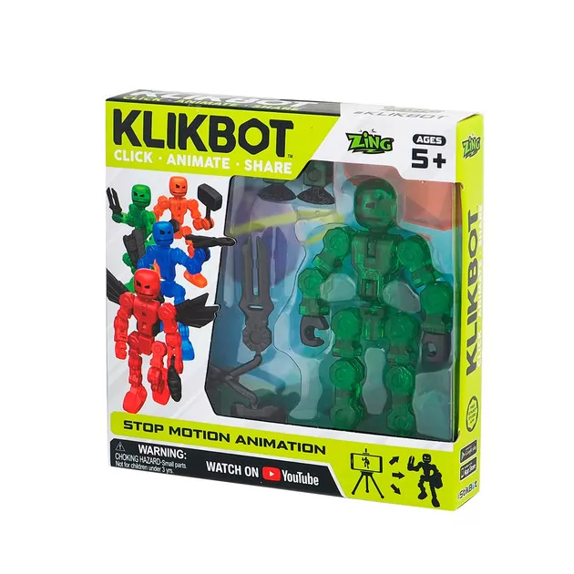 Фигурка Для Анимационного Творчества Klikbot S1 (Зелёный) за 99.00