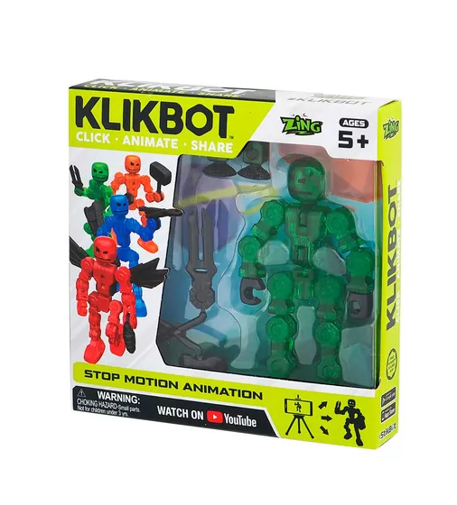 Фигурка Для Анимационного Творчества Klikbot S1 (Зелёный) - TST1600G_4.jpg - № 4