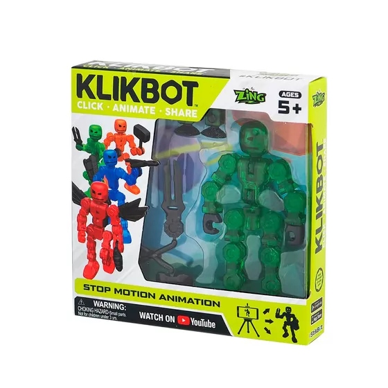 Ігровий Набір Для Анімаційної Творчості Klikbots1 (Зелений)