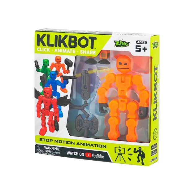 Ігровий Набір Для Анімаційної Творчості Klikbots1 (Помаранчевий)