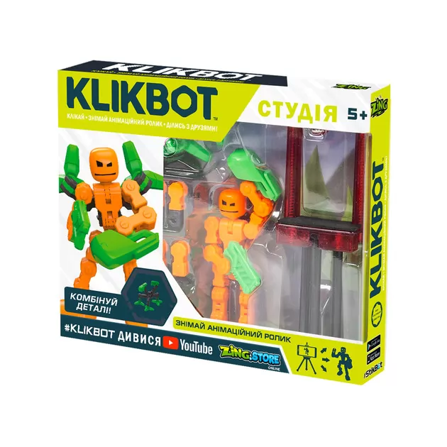 Ігровий Набір Для Анімаційної Творчості Klikbots1 - Студія (Зелена)
