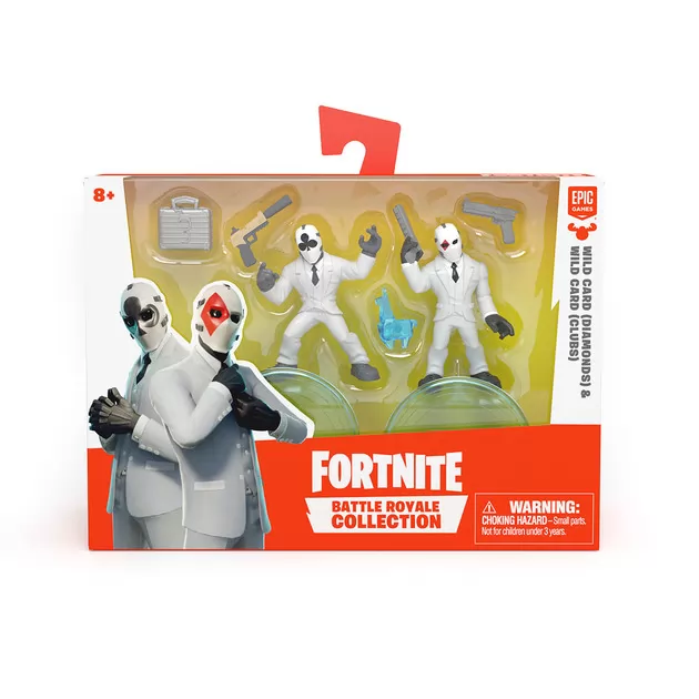 Набір ігрових фігурок FORTNITE - КОЗИР З ЧЕРВОНОЮ МАСКОЮ БУБНИ та КОЗИР З ЧОРНОЮ МАСКОЮ ТРЕФИ