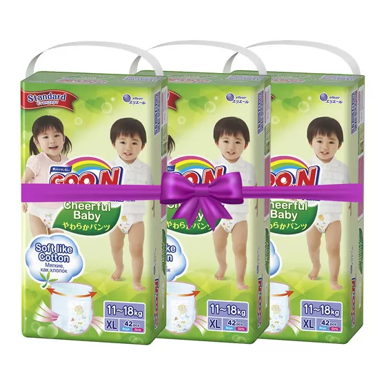 Трусики-подгузники CHEERFUL BABY для детей (XL, 11-18 кг, в коробе)