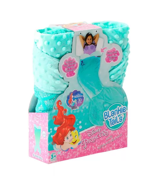 Плед-Хвост Blankie Tails Серии Disney: Русалочка &ndash; Ариэль - BT0093-B_6.jpg - № 6