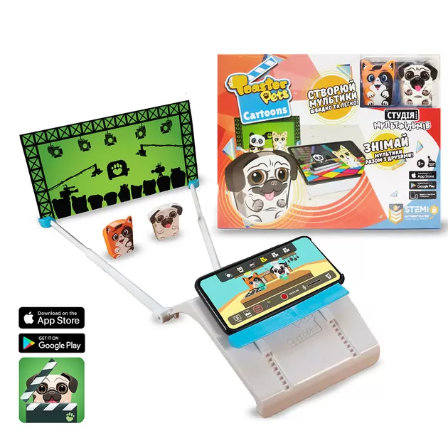 Игровой Набор Для Анимационного Творчества Toaster Pets &ndash; Студия Мультфильмов