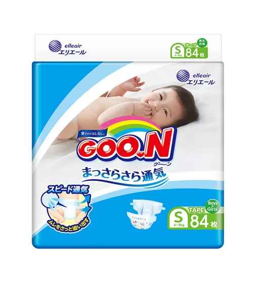 Подгузники Goo.N для детей коллекция 2019 (S, 4-8 Кг) - 853942_1.jpg - № 1