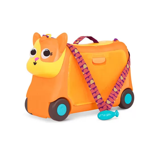 Детский чемодан-каталка для путешествий - Котик-Турист