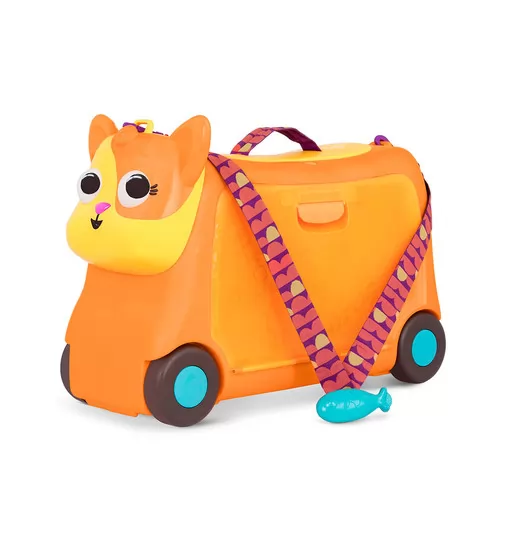 Детский чемодан-каталка для путешествий - Котик-Турист - BX1759Z_1.jpg - № 1