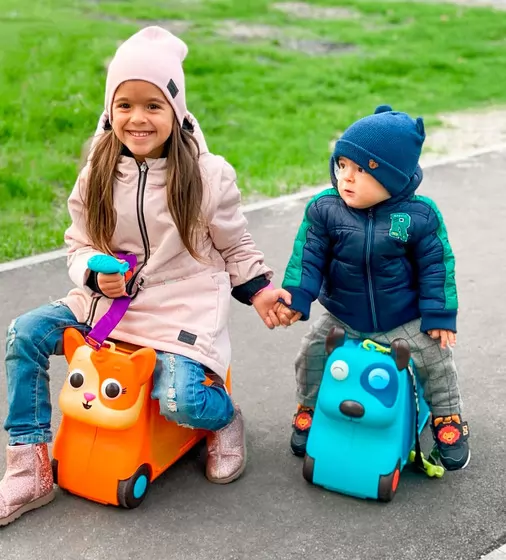 Детский чемодан-каталка для путешествий - Котик-Турист - BX1759Z_8.jpg - № 8