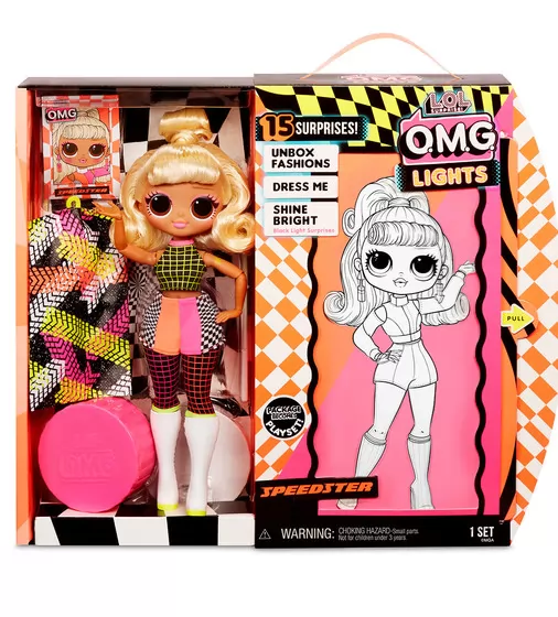 Игровой набор с куклой L.O.L. Surprise! серии O.M.G. Lights - Леди Гонщик - 565161_4.jpg - № 4