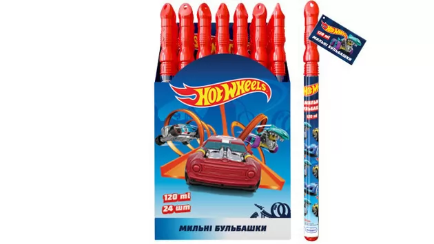 Волшебная палочка с мыльными пузырями &ndash; HOT WHEELS (60 ml)