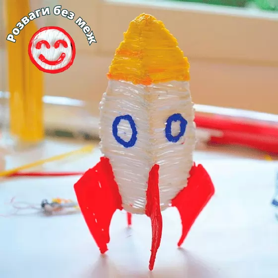 3D-ручка 3Doodler Start для детского творчества - Креатив (48 стержней, прозрачная)