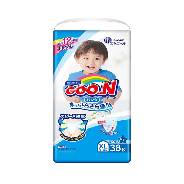 Трусики-підгузки Goo.N для хлопчиків колекція 2019 (XL, 12-20 кг)