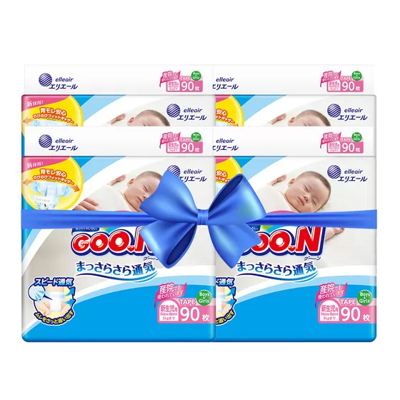 Підгузки GOO.N для немовлят (SS, до 5 кг, 360 шт)