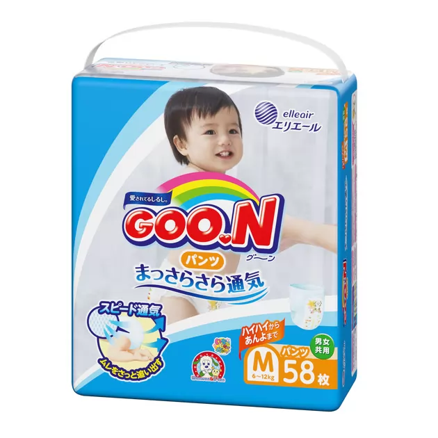 Трусики-Подгузники Goo.N Для Детей (M,  6-12 Кг)