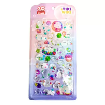 Набір 3D-наліпок Tiki Wiki серії Crystal
