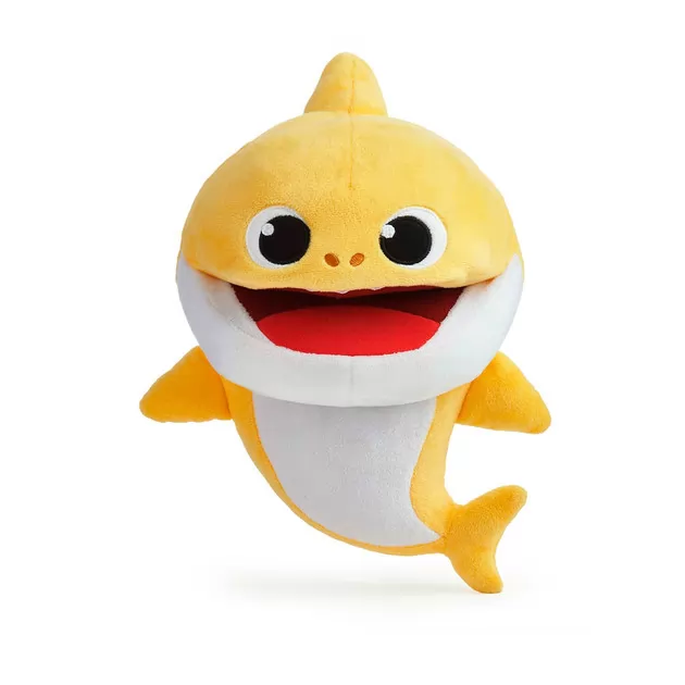Інтерактивна м'яка іграшка на руку BABY SHARK зі зміною темпу програвання -  Малюк Акуленятко
