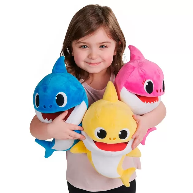 Інтерактивна м'яка іграшка на руку BABY SHARK зі зміною темпу програвання -  Малюк Акуленятко