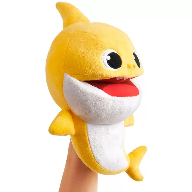 Інтерактивна м'яка іграшка на руку BABY SHARK зі зміною темпу програвання -  Малюк Акуленятко
