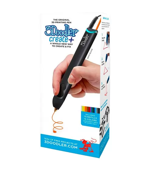 3D-Ручка 3Doodler Create Plus для професійного користування - Чорна - 8CPSBKEU3E_8.jpg - № 8
