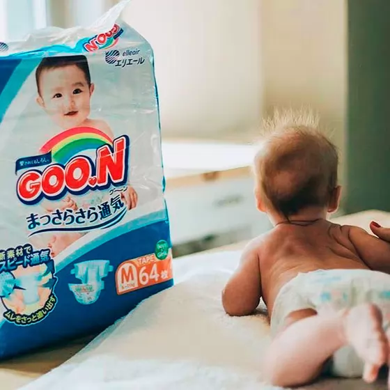 Подгузники Goo.N для детей коллекция 2020 (M, 6-11 кг)