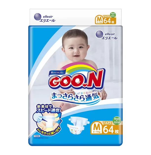 Підгузки Goo.N для дітей колекція 2020 (розмір M, 6-11 кг)