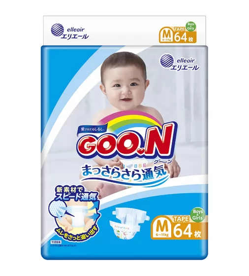 Подгузники Goo.N для детей коллекция 2020 (M, 6-11 кг) - 843154_1.jpg - № 1