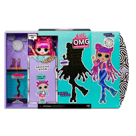 Игровой набор с куклой L.O.L. Surprise! серии O.M.G" S3 - Диско-Скейтер"