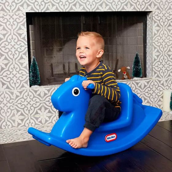 Качалка - Веселая лошадка S2 (синяя)