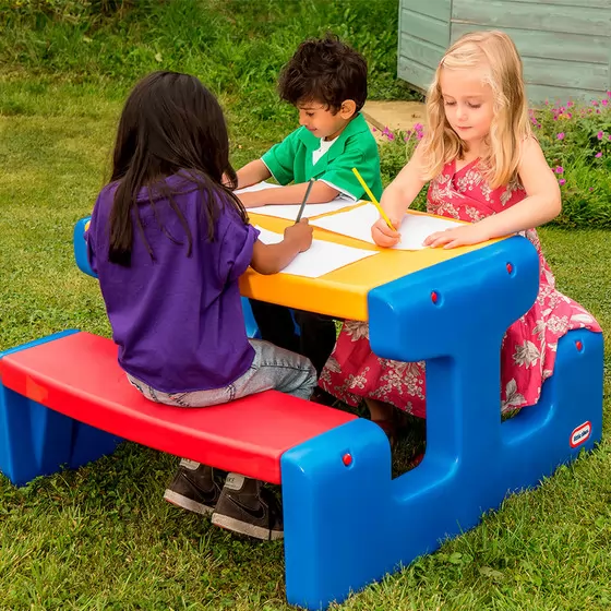 Игровой столик для пикника - Яркие цвета (синий)