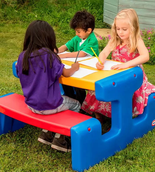 Игровой столик для пикника - Яркие цвета (синий) - 466800060_3.jpg - № 3
