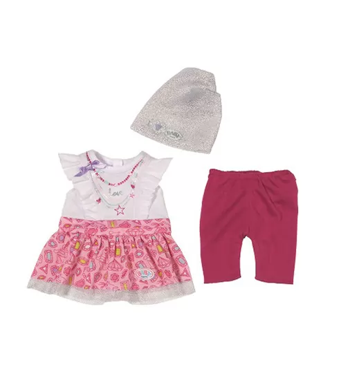 Набор Одежды Для Куклы Baby Born - Модный Сезон (Белое С Розовым Платье) - 822180-2_1.jpg - № 1