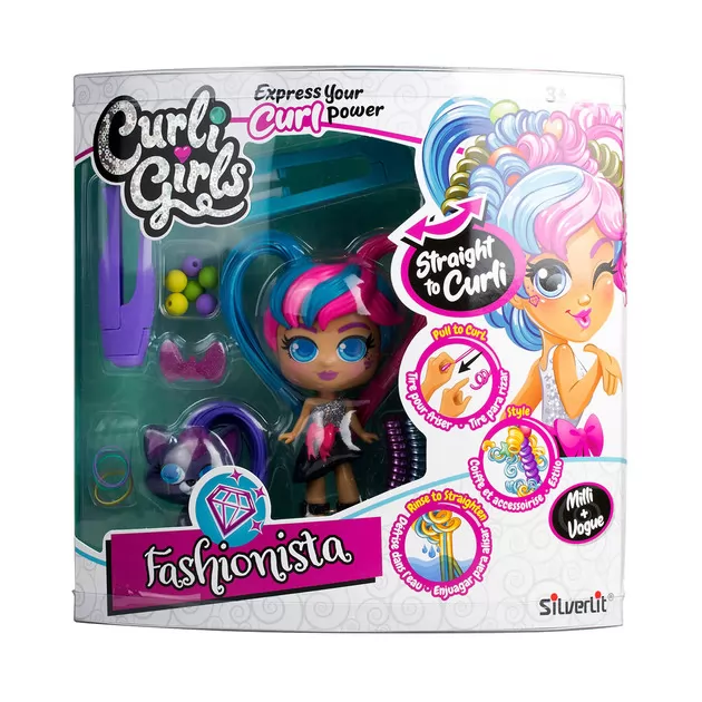 Игровой набор с куклой и питомцем Curligirls - Модница Милли и Вог