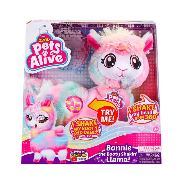 Интерактивная мягкая игрушка Pets Alive &ndash; Радужная танцующая лама