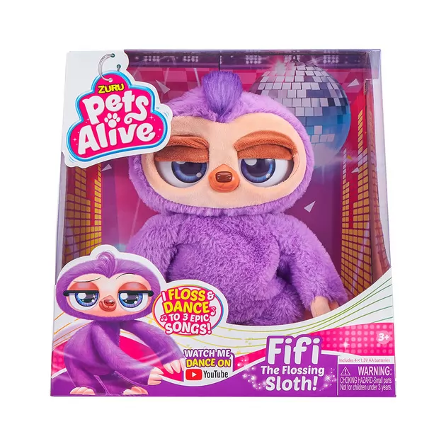 Інтерактивна м'яка іграшка Pets Alive - Лінивець-Танцівник