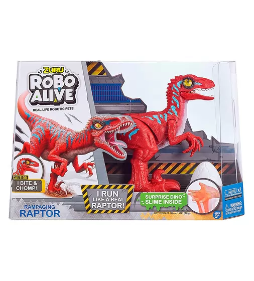 Интерактивнаяигрушка  Robo Alive  - Красный велоцираптор - 25289R_4.jpg - № 4