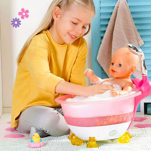 Автоматична ванночка для ляльки Baby Born - Кумедне купання