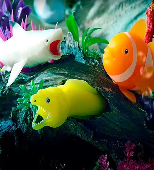 Стретч-игрушка в виде животного  – Повелители тропических рифов (12 шт, в дисплее) - T144-2018-CDU_18.jpg - № 18