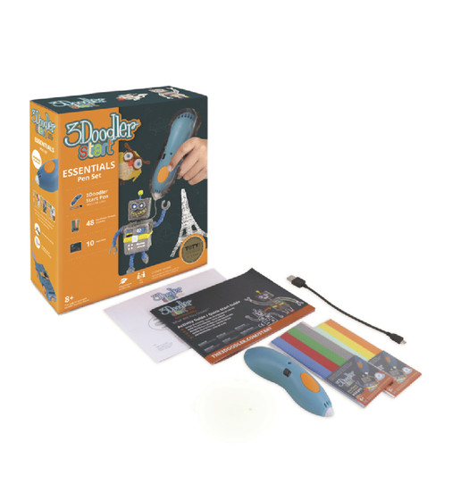 3D-ручка 3Doodler Start для дитячої творчості - КРЕАТИВ (48 стрижнів, синя) - 3DS-ESST-MULTI-R-17_1.jpg - № 1
