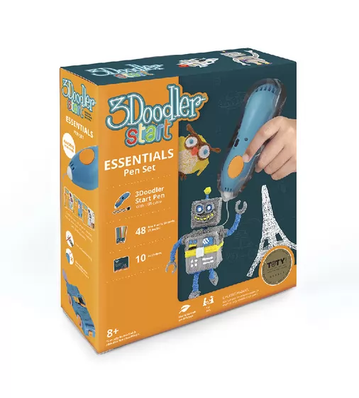 3D-ручка 3Doodler Start для дитячої творчості - КРЕАТИВ (48 стрижнів, синя) - 3DS-ESST-MULTI-R-17_2.jpg - № 2