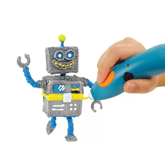 3D-ручка 3Doodler Start для дитячої творчості - КРЕАТИВ (48 стрижнів, синя)