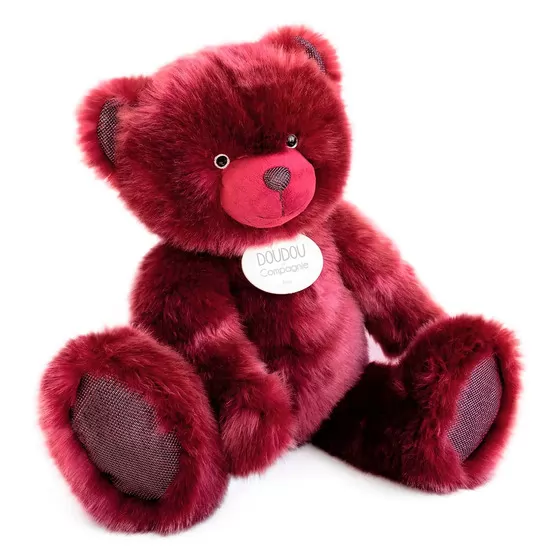 Мягкая игрушка Doudou – Медвежонок бордовий (80 cm)